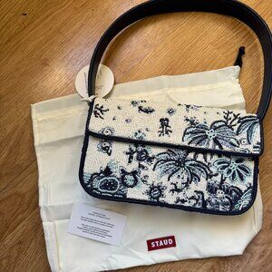 Staud Tommy Beaded Shoulder Bag